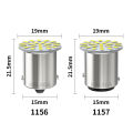 【Exclusive】 20pcs 24V Car LED Light led 1156 BA15S 1157 BAY15D Bulb 3014 22SMD Truck Bus RV DRL Daytime Running Light Tail Signal Lamp White. 