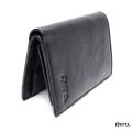 Avro Classic Bifold Wallet With Inner Zipper Pocket Black Wallet For Men Made By 100% Cow Leather Money Bag For Man. 