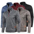 Winter Men's Fleece Thicker Sweater Coat Half Zipper Turtleneck Warm Pullover Quality Male Slim Knitted Wool Sweaters 4XL. 