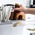 Multifunctional Knife Rack Storage Rack Knife Fork Spoon Rack Black.