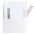 2 Pack Magnetic File Holder - Paper Holder, Pocket Organizer,Hanging Wall File Organizer Office Supplies Storage, Magazine Mail Organizer Case for Notebooks,Planners,Letter. 