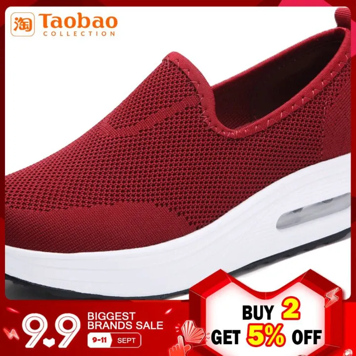 2020%20Spring%20New%20Style%20Fly%20Web%20Surface%20Students%20Sports%20Footwear%20women%20Thick%20Bottomed%20Extra%20High%20Rocking%20Shoes%20Versatile%20a%20Pedal%20-%20Image%202