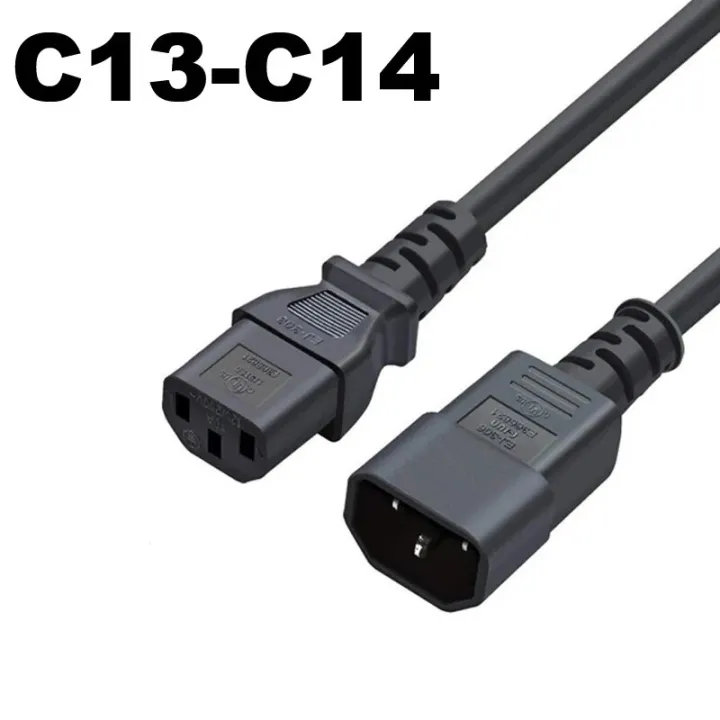 AC85V-265V%2010A%201.5M/3M%203PIN%20EU%20Cord%20US%20UK%20AU%20Plug%20IEC%20C13%20C13%20TO%20C14%20Extension%20Power%20Adapter%20Cable%20For%20Dell%20Desktop%20PC%20Monitor%20-%20Image%202