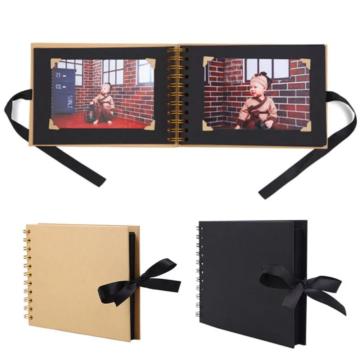 Photo%20Albums%2030%20Pages%20A4%20Craft%20Paper%20DIY%20Bowtie%20Design%20Ribbon%20Scrapbook%20Photograph%20Picture%20Album%20Memory%20Book%20Graduation%20Gift%20Amour%20zii%20-%20Image%206