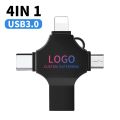 4in1 Flashdrive for iPhone iPad Pro Android Pen Drive Type c Otg 32gb 64gb 128gb 256g USB Flash Drive Hight Speed Pendrive 4in1.