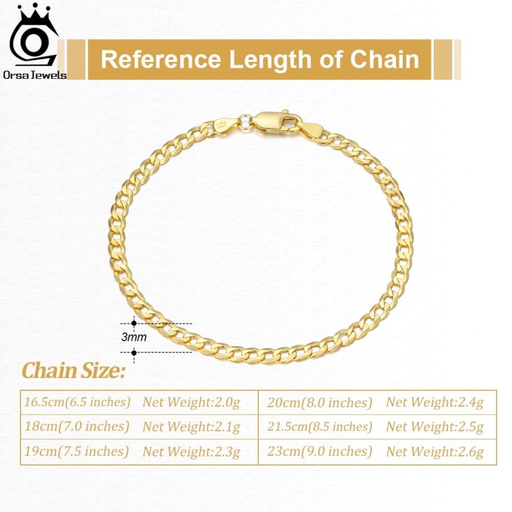 ORSA%20JEWELS%20925%20Sterling%20Silver%203mm%20Cuban%20Link%20Curb%20Chain%20Bracelet%2018K%20Gold%20Italian%20Cuban%20Bracelet%20Jewelry%20for%20Men%20Women%20SB123%20-%20Image%205