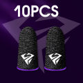 10pcs Mobile Game Fingertip Gloves For PUBG Gamer Sweatproof Anti-slip Touch Screen Finger Sleeve Breathable Gaming Finger Cover.