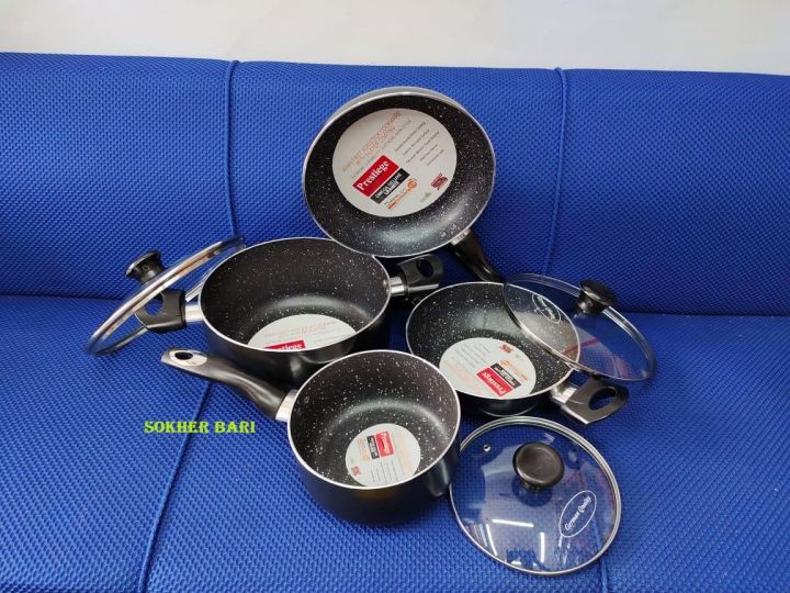 New%20Prestiege%20Non%20Stick%207%20Pcs%20Cookware%20Set%20Marble%20Coating%20Layers%20For%20Superior%20Release%20-Marble%20Coated,1Pcs%20Casserol,1Pcs%20Fry%20pan,1Pcs%20Korai,%20food%20Grade%20Spoon,1Pcs%20Milk%20pan,%20With%203Pcs%20Lid,%20Gift%20And%20Home%20Decoration.%20-%20Image%202