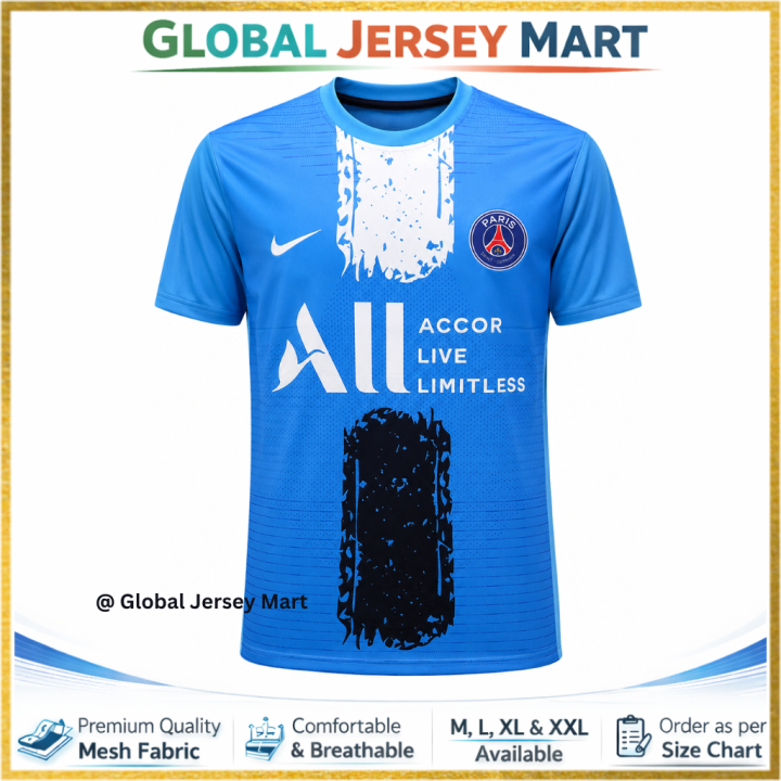 Paris Saint German (PSG) Football Jersey- Navy Blue - Jersey