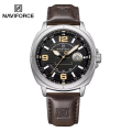 NAVIFORCE  8078 High Quality Male Wristwatch PU Band Calendar Brand Men Quartz Watch Auto Date Display  Clocks Reloj Hombre. 
