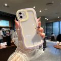 Case For OPPO A71 A74 A95 A76 A96 A83 A52 A72 A92 A5 2020 A9 2020 A93 Cover Candy Bumper Transparent Phone Case Soft Wavy Lines. 