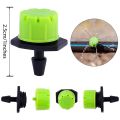 BRADOO-100Pcs 1/4Inch Adjustable Micro-Type Drip Irrigation System Watering Sprinklers Anti-Clogging Emitter Garden Supplies.