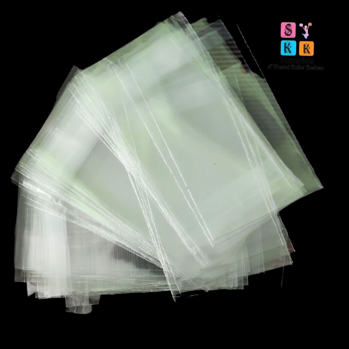 2.5" x 5"Crystal Cellophane Bundle of 50 Crystal Cellophane Poly for Packaging Material Print Label