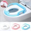 Baby Soft Washable Toilet Seat With Handler For Kids/ Baby Potty Ring Riduttore Soft Reducer. 