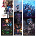 Arcane League of Legends Poster Game Role Jinx Vi Jess Yasuo Posters Canvas Painting Wall Art Picture Bar Home Decor Cuadros. 