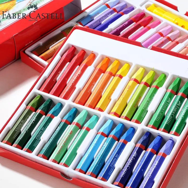 Germany%20Faber-Castell%20Crayon%201227%20Hexagonal%20Oil%20Pastel%2012/24/36/48%20color%20children's%20coloring%20drawing%20brush%20-%20Image%202