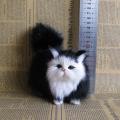 Cute Simulation Little Cat Plush Toys Soft Stuffed Kitten Model Cat Realist Animals For Kids Girls Birthday Christmas Gift.