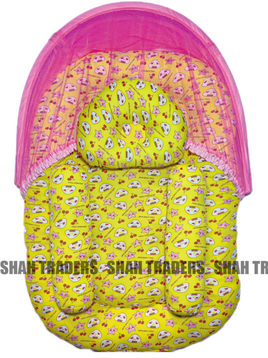 King%20Size%20Baby%20Mosquito%20Net%20Bed%20%E2%80%93%20Newborn%20Sleeping%20Set%20with%20Mattress%20%7C%20Handicraft%20Baby%20Net%20for%200-3%20Years%20%7C%20Foldable%20Bedding%20with%20Pillow%20-%20Image%203