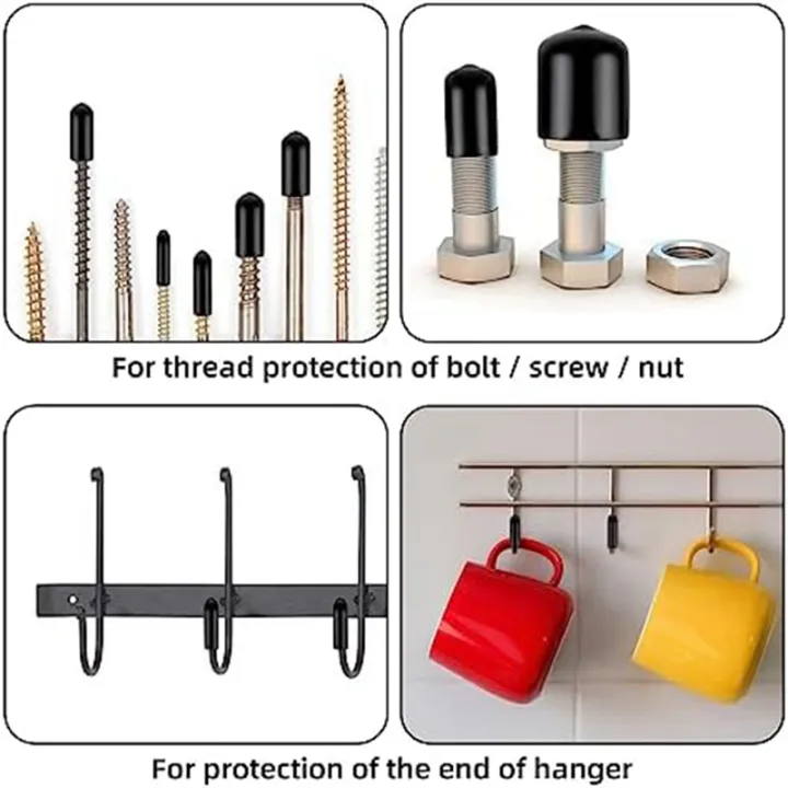 160Pcs%20Flexible%20Screw%20Thread%20Protector%20Caps%20Round%20Vinyl%20Bolt%20Screw%20Cover%20Caps%20In%209%20Size%20-%20Image%206