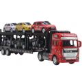 【Unbeatable Prices】 Alloy Car Model Truck Trailer Transporter Alloy Car Model High Gift Boy. 