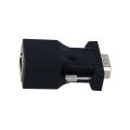 2PCS VGA to RJ45 Adapter VGA Male to RJ45 Adapter Ethernet Port Converter CAT5e CAT6 Network Cable Adapter. 