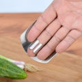 Stainless steel vegetable cutter hand guard Household finger Guard.