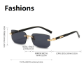Fashions High Definition Sunglasses for Men Ladies Blue Light Blocking Eye Protection Eyewear Rimless Square Frame Eyeglasses Goggle.