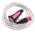 Ftdi Usb To Db9 9 Pin Port Male Connector Rs232 Adapter Serial Programming Cable.