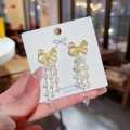 Pearl Earrings Suitable for Women Korean Temperament Long Tassel Earrings Sweet New Design.