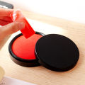 Deli 9870 Quick Drying Ink Pad: Large Red Round Quick Drying Ink 95mm Financial Office Supplies Ink. 