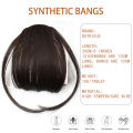 Bangs Hair Clip Wispy Accessories For Women Bang Clip on Hair Synthetic Wig Fringe Front Flat Bang Straight Hair Extensions.
