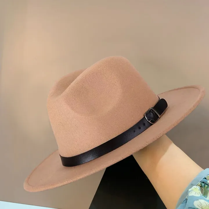 %EF%BC%88New%EF%BC%89Vit%20Fox%20Fedora%20Hat%20With%20Buckle%20Pure%20Color%20Fedora%20Hat%20-%20Image%207