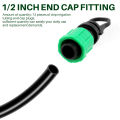 Drip Irrigation Tubing End Cap Plug 1/2 Inch for 16mm Tape Tubing. 