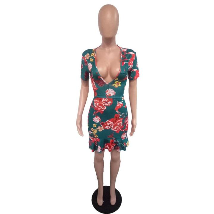 emerald green criss cross back frill hem shift dress emerald green criss cross back frill hem bodycon dress emerald Vivienne Gown