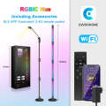 RGB wall corner randomly spliced Bluetooth floor minimalist desk lamp, bedroom internet celebrity atmosphere lamp.
