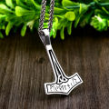 【Daily Necessities For Anyone Store】BEIER Norse Raven Viking pendant Necklace Runes Thor Hammer Mjolnir Talisman Vintage Eagle Chain BP8-372. 