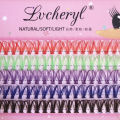 Lvcheryl 100Pcs New Colorful Individual Lashes Extension 12mm Natural Faux Mink Eyelashes 30D Cluster Colored Eyelash Extension Makeup Tool. 