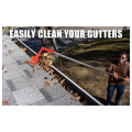 Gutter Cleaning Tools, Mini Rake, Rotatable Handle, Gutter Cleaning Tools From the Ground, Great for Roofs, for Gutters. 