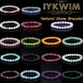 Natural Stone Bracelet Peridot Jades Beads Jewelry Gift For Men Magnetic Health Protection Women Elastic Thread 6 8 10mm. 