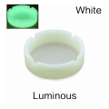 Luminous Silicone Ashtray Heat Resistant Anti-fall Round Design Ash tray Cigarette accessories. 