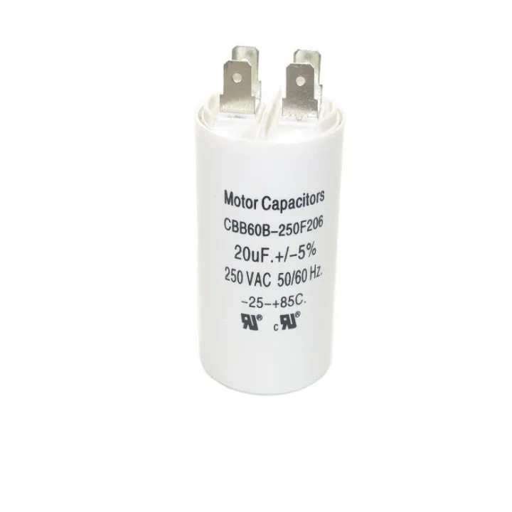 CBB60%20Run%20Capacitor%2020uF%20450V%20AC%20Double%20Insert%2050/60Hz%20Cylinder%20%20White%20for%20Air%20Compressor%20Water%20Pump%20Motor%20-%20Image%202