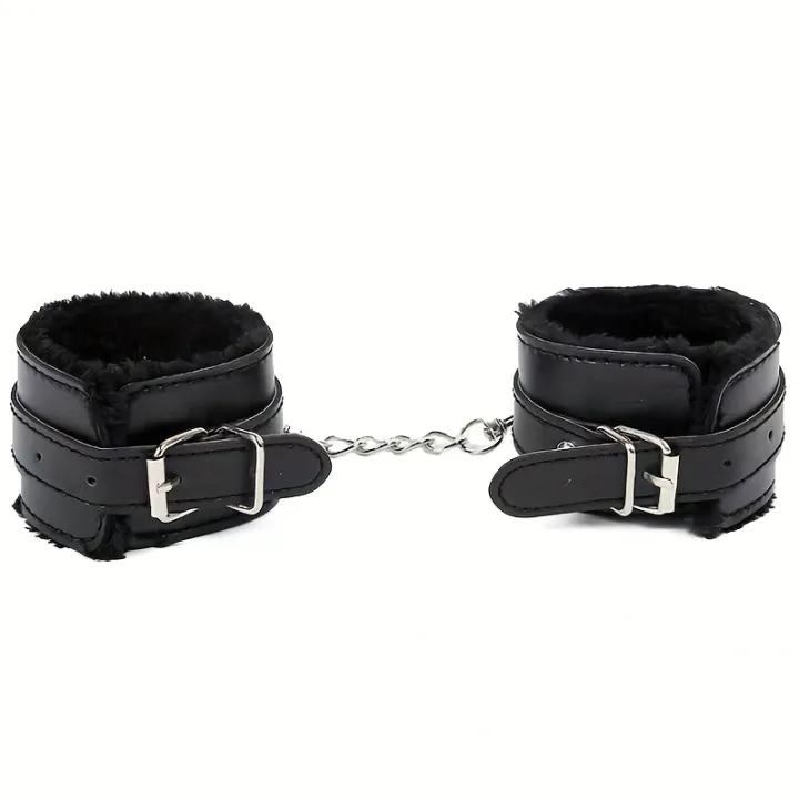 Explosive%20Leather%20Plush%20Shackles%20Foot%20Shackles%20With%20Chain,%20Multi-Color%20Optional%20-%20Image%203
