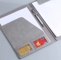 A4 Leather Padfolio Portfolio Folder Magnetic Clipboard Business Executive Folders Documents Holder Organizer Office.