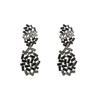 【beauty code store】Yhpup Hollow Geometric Crystal Dangle Earrings Colorful Brincos pendientes for Women Party Jewelry Gift