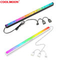 COOLMOON ARGB LED Strip Light With 5V 3Pin Small 4Pin Header Changing Light Speed DIY Lamp Bar Light Strip For PC Computer Case Chassis.