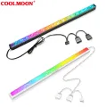Yfashion COOLMOON ARGB LED Strip Light With 5V 3Pin Small 4Pin Header Changing Light Speed DIY Lamp Bar Light Strip For PC Computer Case Chassis. 