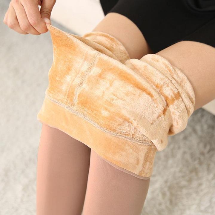 Deep%20Flesh%20Color%20Fleece-Lined%20Thick%20Leggings%20Women's%20Autumn%20and%20Winter%20Single-Layer%20One-Piece%20Pantyhose%20Outer%20Wear%20Light%20Leg%20Miraculous%20Skin%20Color%20-%20Image%203