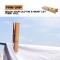 Clothes Pins Heavy Duty with Spring, Wooden Clothespins for Clothes.