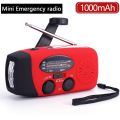IPX5 Waterproof Auto Scan Emergency Radio Solar Hand Crank rtable AM/FM/NOAA Weather Radio with LED SOS.