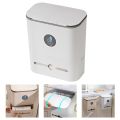 Wall Mounted Hanging Trash Can with Lid Installable Counter Top under Sink Compost Wastebasket Cupboard Bathroom.